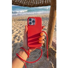 Emybox Iphone 15 Pro Askılı Yumuşak Silikon Içi Kadife Telefon Kılıfı Ip 130 cm