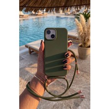 Emybox Iphone 15 / 14 / 13 Uyumlu Askılı Yumuşak Silikon Içi Kadife Telefon Kılıfı Ip 130 cm