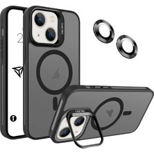 Emybox Apple Iphone 16 Plus Kamera Korumalı Stantlı Magsafe Destekli Lens Koruyucu Hediye Telefon Kılıf