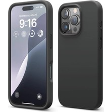 Emybox Soft Grade Serisi L Iphone 15 Pro Max Içi Kadife Kamera Korumalı Lansman Silikon Telefon Kılıfı