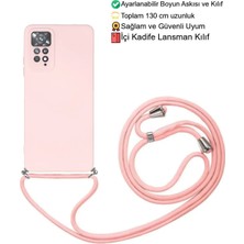 Emybox Xiaomi Redmi Note 11 / 11S Telefon Kılıfı - Boyun Askılı Lansman Içi Kadife Yumuşak Silikon