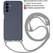 Emybox Samsung Galaxy A25 Telefon Kılıfı - Boyun Askılı Lansman Içi Kadife Yumuşak Silikon