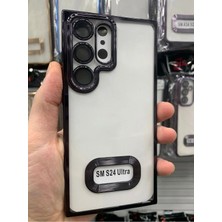 Emybox Samsung Galaxy S24 Ultra Kamera Lens Korumalı Şeffaf Yumuşak Silikon Telefon Kılıfı Kapak