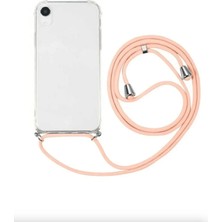 Emybox Iphone 7 8 Se 2020 Uyumlu  Boyundan Askılı Şeffaf Darbe Emici Telefon Kılıfı