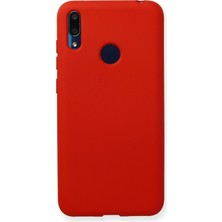 Emybox Huawei Y7 2019 Uyumlu Içi Kadife Lansman Tasarım Silikon Telefon Kılıfı