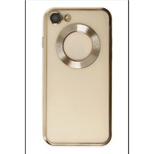 Emybox Apple Iphone 7/8 Uyumlu Logo Detaylı Lens Korumalı Renkli Şeffaf Silikon Telefon Kılıfı