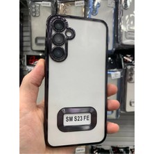 Emybox Samsung Galaxy S23 Fe Kamera Lens Korumalı Şeffaf Yumuşak Silikon Telefon Kılıfı Kapak
