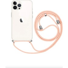 Emybox Iphone 12 Pro Max Uyumlu Boyundan Askılı Şeffaf Darbe Emici Antishock Silikon Telefon Kılıfı
