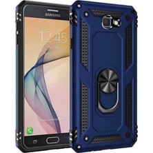 Emybox Samsung Galaxy J7 Prime Kılıf Armor Tank Zırh Yüzüklü Mıknatıslı Standlı Kapak Telefon Kılıfı