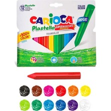 Carioca Plastello Üçgen Pastel Boya 12 Renk Yıkanabilir