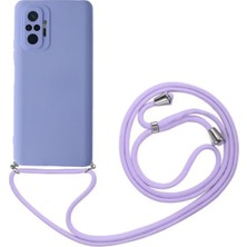 Emybox Xiaomi Redmi Note 10 Pro Telefon Kılıfı - Boyun Askılı Lansman Içi Kadife Yumuşak Silikon