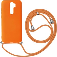 Emybox Xiaomi Redmi Note 8 Pro Telefon Kılıfı - Boyun Askılı Lansman Içi Kadife Yumuşak Silikon