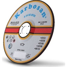 Karbosan Metal Taşlama Diski 230 x 8,0 x 22,23 Yüksek Performanslı Kesim ve Taşlama İçin