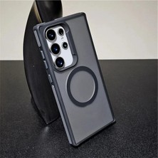 Emybox Samsung Galaxy S23 Ultra Magsafe Wireless Destekli Sararmaz Mat Soft Dokulu Renkli Telefon Kılıfı