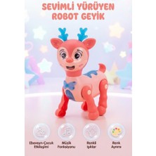 Farbu Oyuncak Akıllı Oyuncak Geyik Işıklı Müzikli ve Dinamik Hareketli 16 cm Eğitici Oyun Arkadaşı