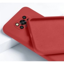 Emybox Xiaomi Poco X3 Nfc / X3 Pro Uyumlu Içi Kadife Kamera Korumalı Lansman Silikon Telefon Kılıfı Kırmızı
