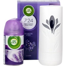 Air Wick Oda Kokusu Otomatik Sprey Makine + Yedek 250 ml Lavanta 70 Güne Kadar Etkili