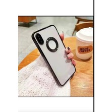 Emybox Iphone Xs Max Elektroliz Logo Detaylı Kenarları Renkli Kamera Lens Korumalı Telefon Kılıfı