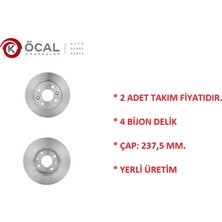 Ön Fren Disk Tk. Renault R9 R11 R19 Clio 1-2 Megane 1 Symbol 1-2 Loga 1 Sandero 1 7701204282 Öcal R-1103