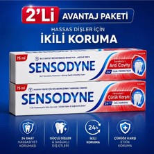 Sensodyne Hassasiyet + Çürük Karşıtı Diş Macunu 75 ml x 2’li Avantaj Paketi