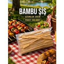 Bambu Çöpşiş 20CM&100 Adet