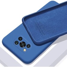 Emybox Xiaomi Poco X3 Nfc X3 Pro Uyumlu Içi Kadife Kamera Korumalı Lansman Silikon Telefon Kılıfı Lacivert