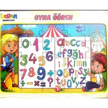 Sole Eğitici Ahşap Puzzle Seti - 4 Farklı Puzzle'dan Oluşan 20 Parçalı  - Oyna Öğren
