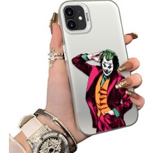 HONTINGA iPhone 12 Mini ile Uyumlu Kılıf Silikon Kenar Sert Arka Kamera Koruyucu Basitlik Anti Düşme Kamera Sevgili Çift Kılıf Palyaço Desen Couple Telefon Kılıfı K1-1807