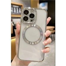 Emybox Iphone 15 Promax Logo Açık Kamera Lens Korumalı Arkası Şeffaf Yumuşak Silikon Kapak Telefon Kılıfı