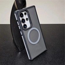 Emybox Samsung Galaxy S23 Ultra Magsafe Wireless Destekli Sararmaz Mat Soft Dokulu Renkli Telefon Kılıfı