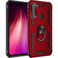 Emybox Xiaomi Redmi Note 8 Kılıf Vega Tank Zırh Yüzüklü Mıknatıslı Standlı Kapak Telefon Kılıfı