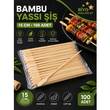Biyo Bambu Çöpşiş 15CM&100 Adet