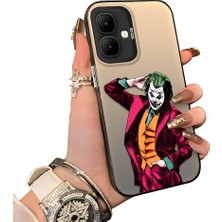 HONTINGA Infinix Smart 10 ile Uyumlu Kılıf Silikon Kenar Sert Arka Kamera Koruyucu Basitlik Anti Düşme Kamera Sevgili Çift Kılıf Palyaço Desen Couple Telefon Kılıfı K1-1807