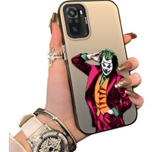 HONTINGA Xiaomi Redmi Note 10 ile Uyumlu Kılıf Silikon Kenar Sert Arka Kamera Koruyucu Basitlik Anti Düşme Kamera Sevgili Çift Kılıf Palyaço Desen Couple Telefon Kılıfı K1-1807