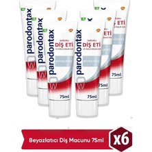 Parodontax Geliştirilmiş Tat Beyazlatıcı Diş Macunu 75 ml 6'lı