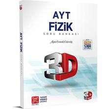 Çözüm Yayınları AYT 3D Fizik Soru Bankası 180 Sayfa Üniversite Hazırlık Kitabı