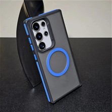 Emybox Samsung Galaxy S23 Ultra Magsafe Wireless Destekli Sararmaz Mat Soft Dokulu Renkli Telefon Kılıfı