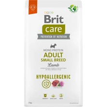 Brit Care Monoprotein Hipoalerjenik Kuzu Etli ve Pirinçli Küçük Irk Yetişkin Köpek Maması 7 kg