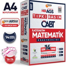 Karakutu Yayınları 2027 MEB-AGS ÖABT İlköğretim Matematik Öğretmenliği ÖSYM Tıpkı Basım 14lü Deneme Paketi Türkiye G.
