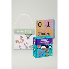 Baby Tales Animal Küpler & Ilk Kartlarım Seti Bebek Hediyelik Seti