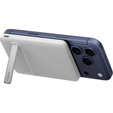 Belkin BPD011HQWH Boostcharge Slim 5.000MAH Qi2 15W Manyetik Kablosuz Powerbank - Beyaz