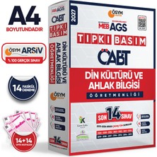 Karakutu Yayınları 2027 MEB-AGS ÖABT Din Kültürü ve Ahlak Bilgisi Öğretmenliği DKAB ÖSYM Tıpkı Basım 14lü Deneme Paketi