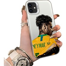 HONTINGA iPhone 12 Mini ile Uyumlu Kılıf Silikon Kenar Sert Arka Kamera Koruyucu Basitlik Anti Düşme Kamera Sevgili Çift Kılıf Neymar Desen Couple Telefon Kılıfı K1-1808