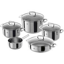 Zwilling Quadro 5 Parça Pilav Tencereli Tencere Seti Inox Çelik Kaplamalı Karnıyarık Tenceresi ile Ebatlar