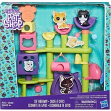 Littlest Pet Shop Kedi Miniş Eğlence Parkı Kız Çocuklar İçin Eğlenceli Oyun Seti
