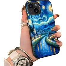 HONTINGA iPhone 13 Mini ile Uyumlu Kılıf Silikon Kenar Sert Arka Kamera Koruyucu Basitlik Anti Düşme Kamera Sevgili Çift Kılıf Çizgi Roman Desen Couple Telefon Kılıfı K1-1810