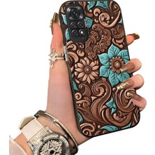 HONTINGA Xiaomi Redmi Note 11 ile Uyumlu Kılıf Silikon Kenar Sert Arka Kamera Koruyucu Basitlik Anti Düşme Kamera Sevgili Çift Kılıf Retro Desen Couple Telefon Kılıfı K1-1811