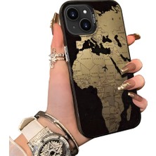 HONTINGA iPhone 15 ile Uyumlu Kılıf Silikon Kenar Sert Arka Kamera Koruyucu Basitlik Anti Düşme Kamera Sevgili Çift Kılıf Uçak Desen Couple Telefon Kılıfı K1-1813