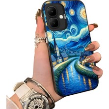 HONTINGA Infinix Smart 10 ile Uyumlu Kılıf Silikon Kenar Sert Arka Kamera Koruyucu Basitlik Anti Düşme Kamera Sevgili Çift Kılıf Çizgi Roman Desen Couple Telefon Kılıfı K1-1810