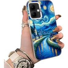 HONTINGA Infinix Smart 10 ile Uyumlu Kılıf Silikon Kenar Sert Arka Kamera Koruyucu Basitlik Anti Düşme Kamera Sevgili Çift Kılıf Çizgi Roman Desen Couple Telefon Kılıfı K1-1810